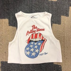 urban outfitters Rolling Stones top